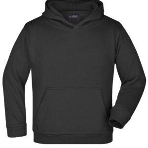 James & Nicholson Hooded Sweat Junior JN047K - black