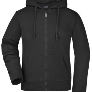 James & Nicholson Ladies' Hooded Jacket JN053 - black
