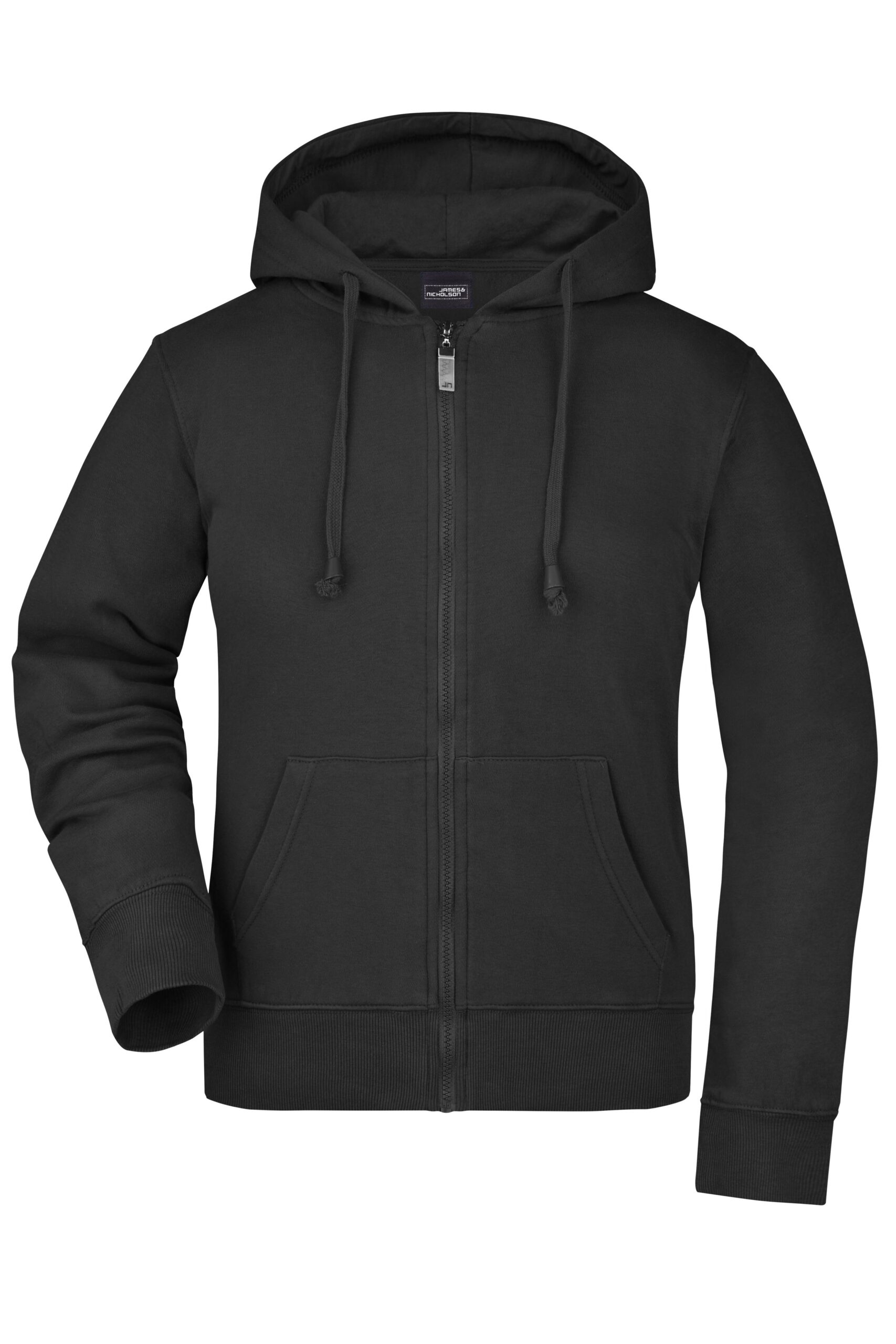 James & Nicholson Ladies' Hooded Jacket JN053 - black
