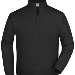 James & Nicholson Sweat Jacket JN058 - black
