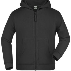 James & Nicholson Hooded Jacket Junior JN059K - black