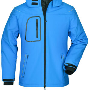 James & Nicholson Men's Winter Softshell Jacket JN1000 - aqua
