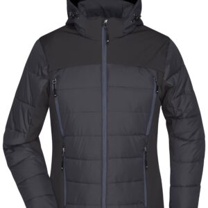 James & Nicholson Ladies' Outdoor Hybrid Jacket JN1049 - black