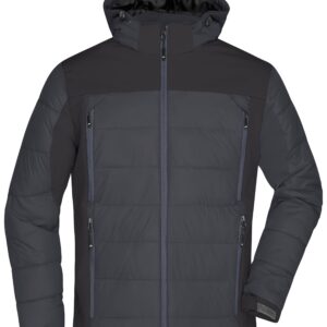James & Nicholson Men's Outdoor Hybrid Jacket JN1050 - black