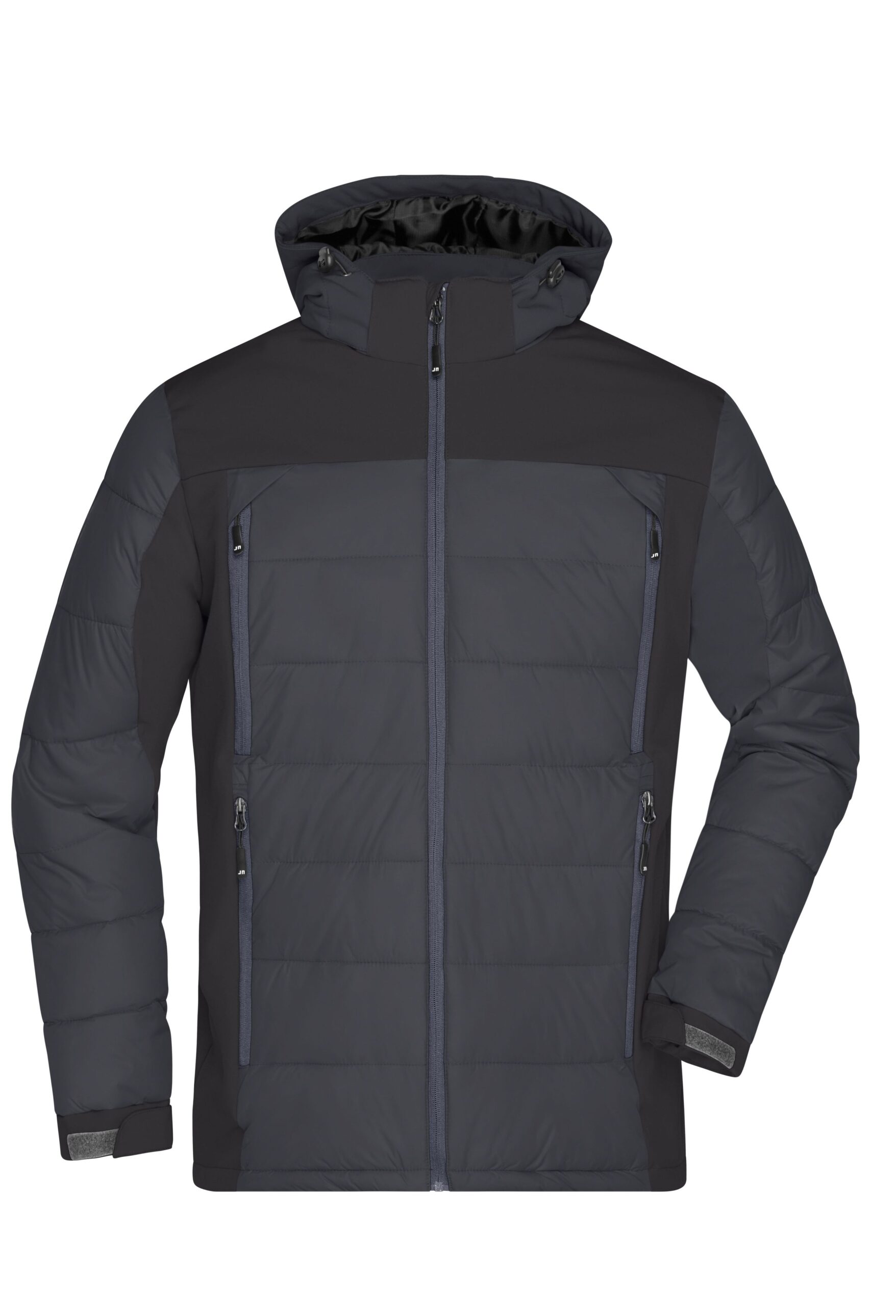 James & Nicholson Men's Outdoor Hybrid Jacket JN1050 - black