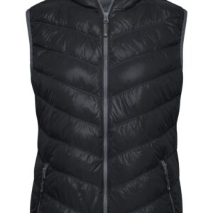 James & Nicholson Ladies' Down Vest JN1061 - black/grey