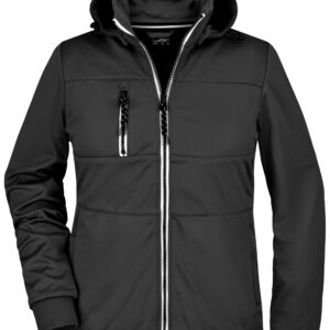 James & Nicholson Ladies' Maritime Jacket JN1077 - black/black/white