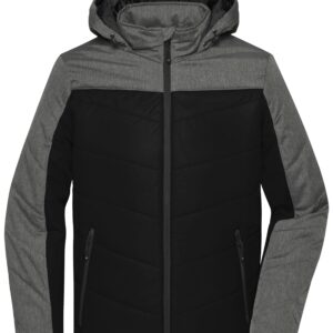 James & Nicholson Men's Winter Jacket JN1134 - black/anthracite-melange