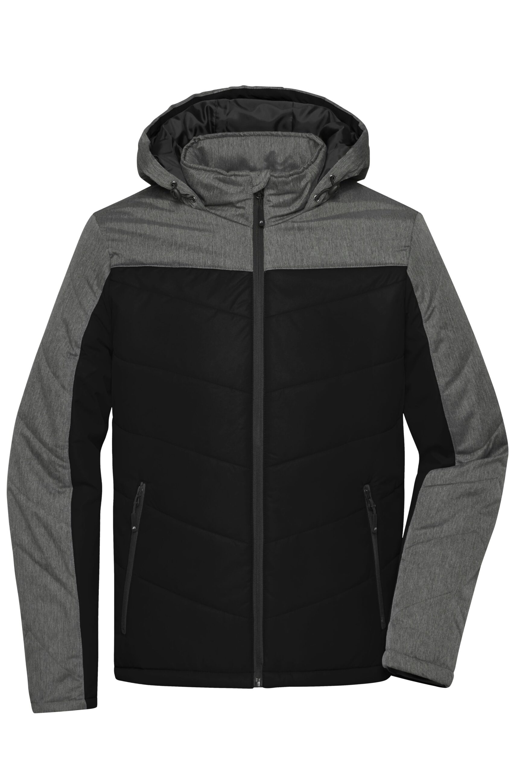 James & Nicholson Men's Winter Jacket JN1134 - black/anthracite-melange