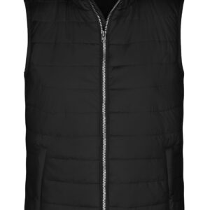 James & Nicholson Men's Padded Vest JN1136 - black