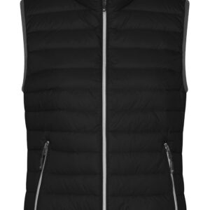 James & Nicholson Ladies' Down Vest JN1137 - black/silver