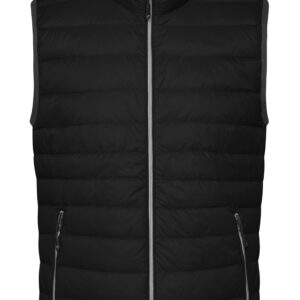 James & Nicholson Men's Down Vest JN1138 - black/silver