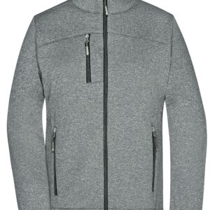James & Nicholson Ladies' Softshell Jacket JN1147 - dark-melange/black
