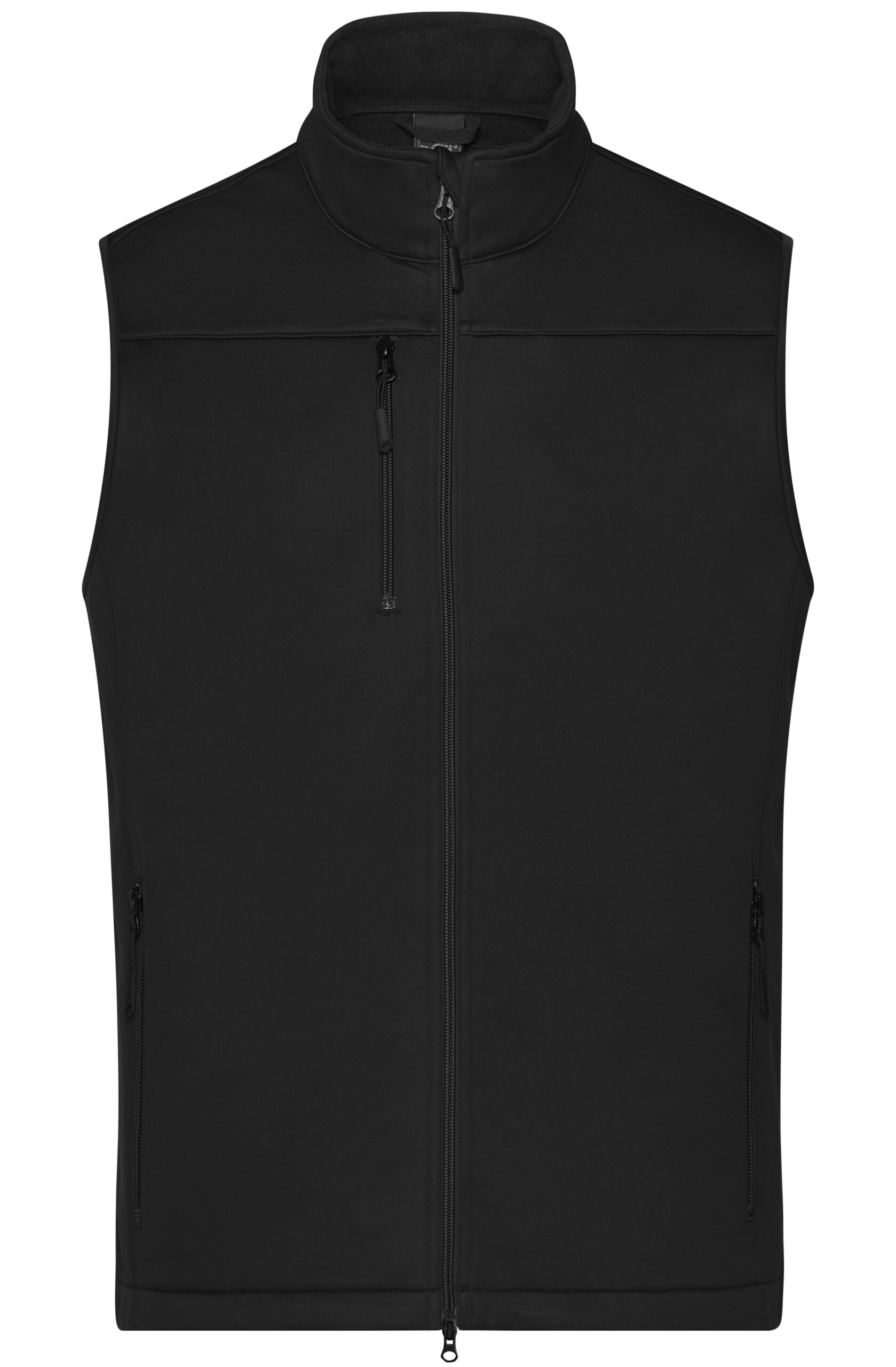 James & Nicholson Men's Softshell Vest JN1170 - black