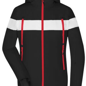 James & Nicholson Ladies' Wintersport Jacket JN1173 - black/white