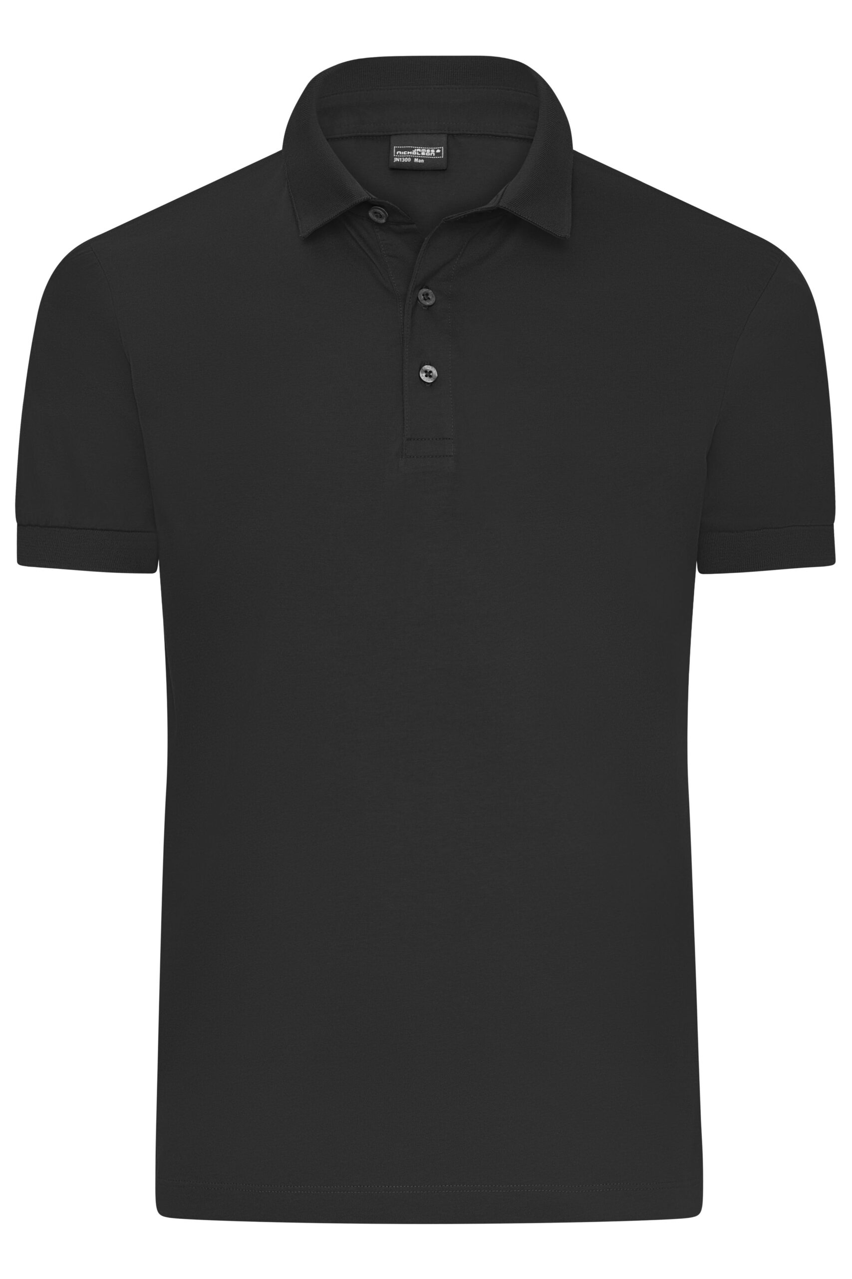 James & Nicholson Men's Mercerised Polo JN1300 - black