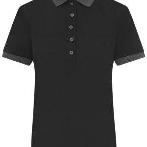 James & Nicholson Ladies' Polo JN1303 - black/anthracite-melange