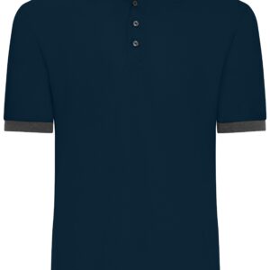 James & Nicholson Men's Polo JN1304 - navy/anthracite-melange