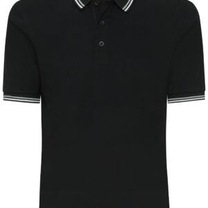 James & Nicholson Men's Polo JN1306 - black/white/grey