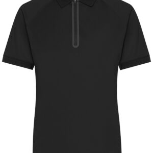 James & Nicholson Ladies' Zip-Polo JN1307 - black/black