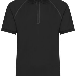 James & Nicholson Men's Zip-Polo JN1308 - black/black