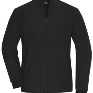 James & Nicholson Ladies' Bonded Fleece Jacket JN1321 - black/dark-grey