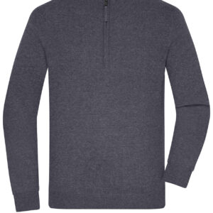 James & Nicholson Men's Half-Zip Troyer JN1324 - anthracite-melange