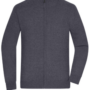James & Nicholson Men's Zip Cardigan JN1326 - anthracite-melange