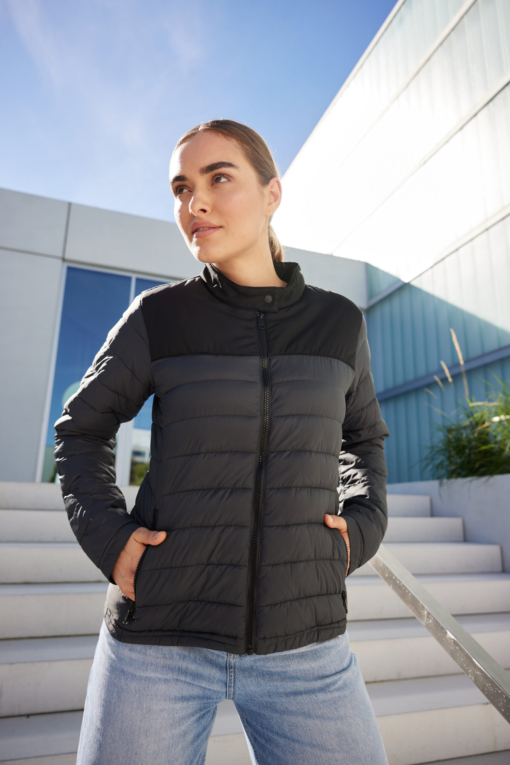 James & Nicholson Ladies' Padded Jacket JN1333