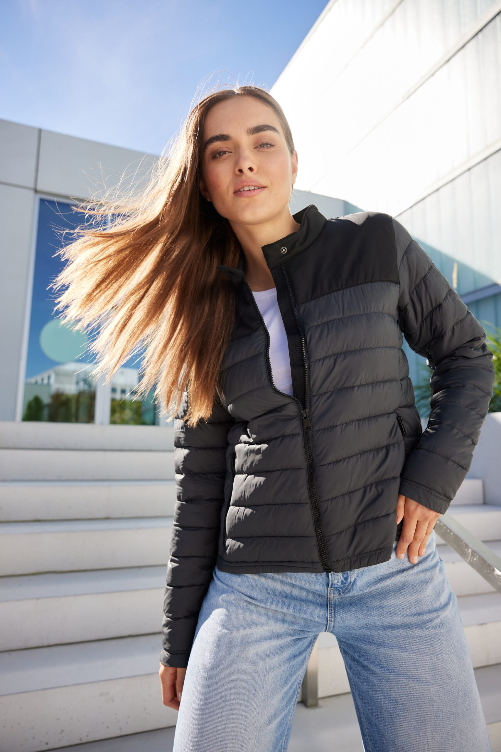 James & Nicholson Ladies' Padded Jacket JN1333