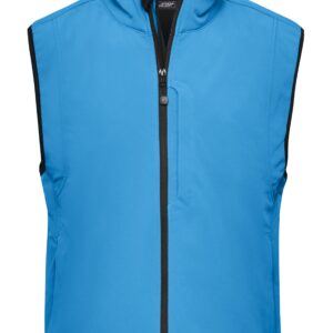 James & Nicholson Men's Softshell Vest JN136 - aqua