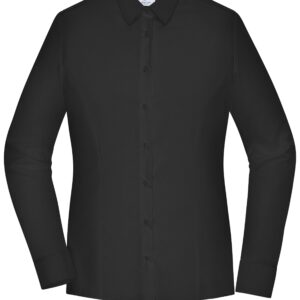 James & Nicholson Ladies' Shirt - SLIM FIT - JN1371 - black