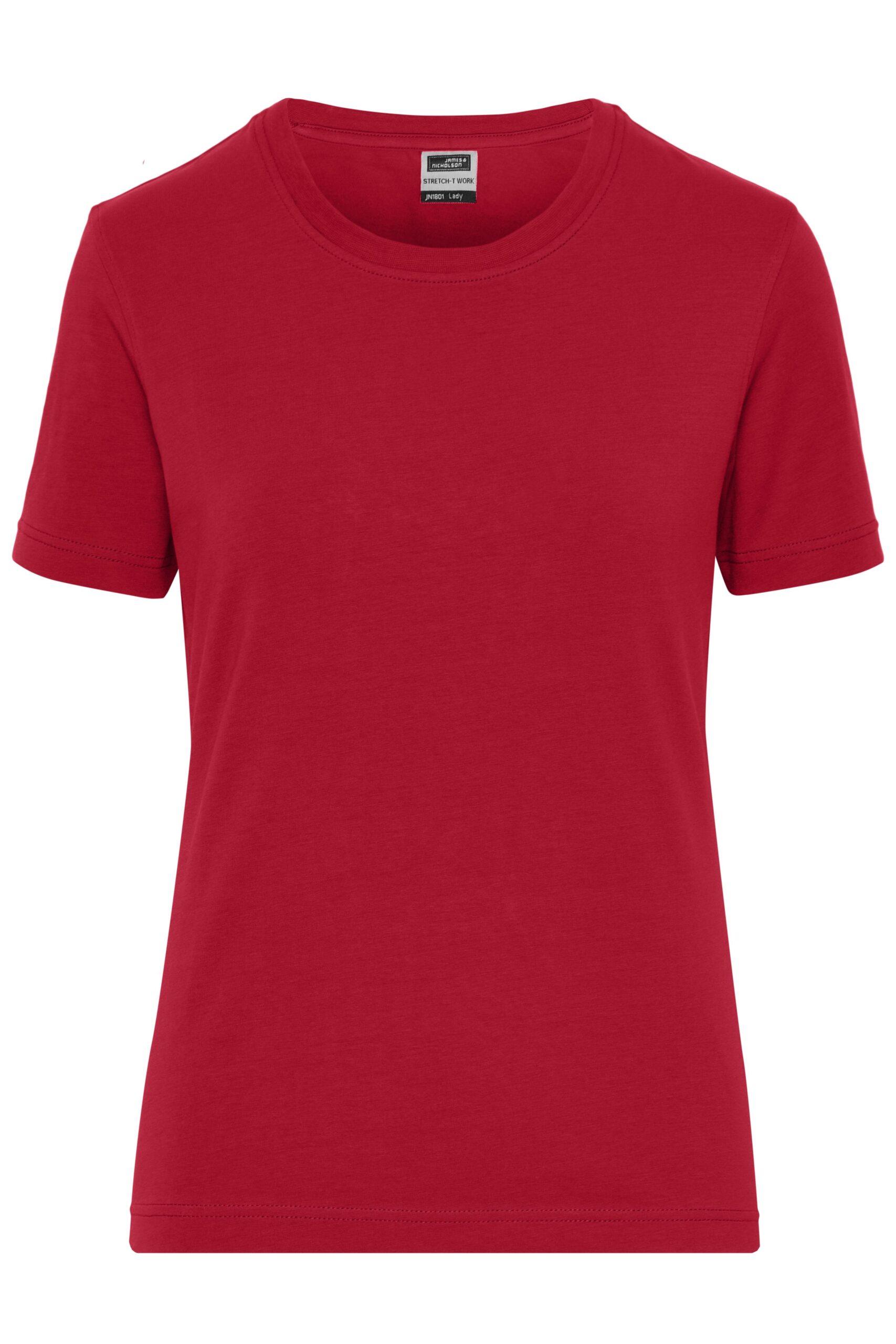 James & Nicholson Ladies' BIO Stretch-T Work - SOLID - JN1801 - red