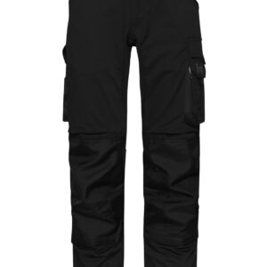 James & Nicholson Workwear Stretch-Pants Slim Line JN1812 - black/black