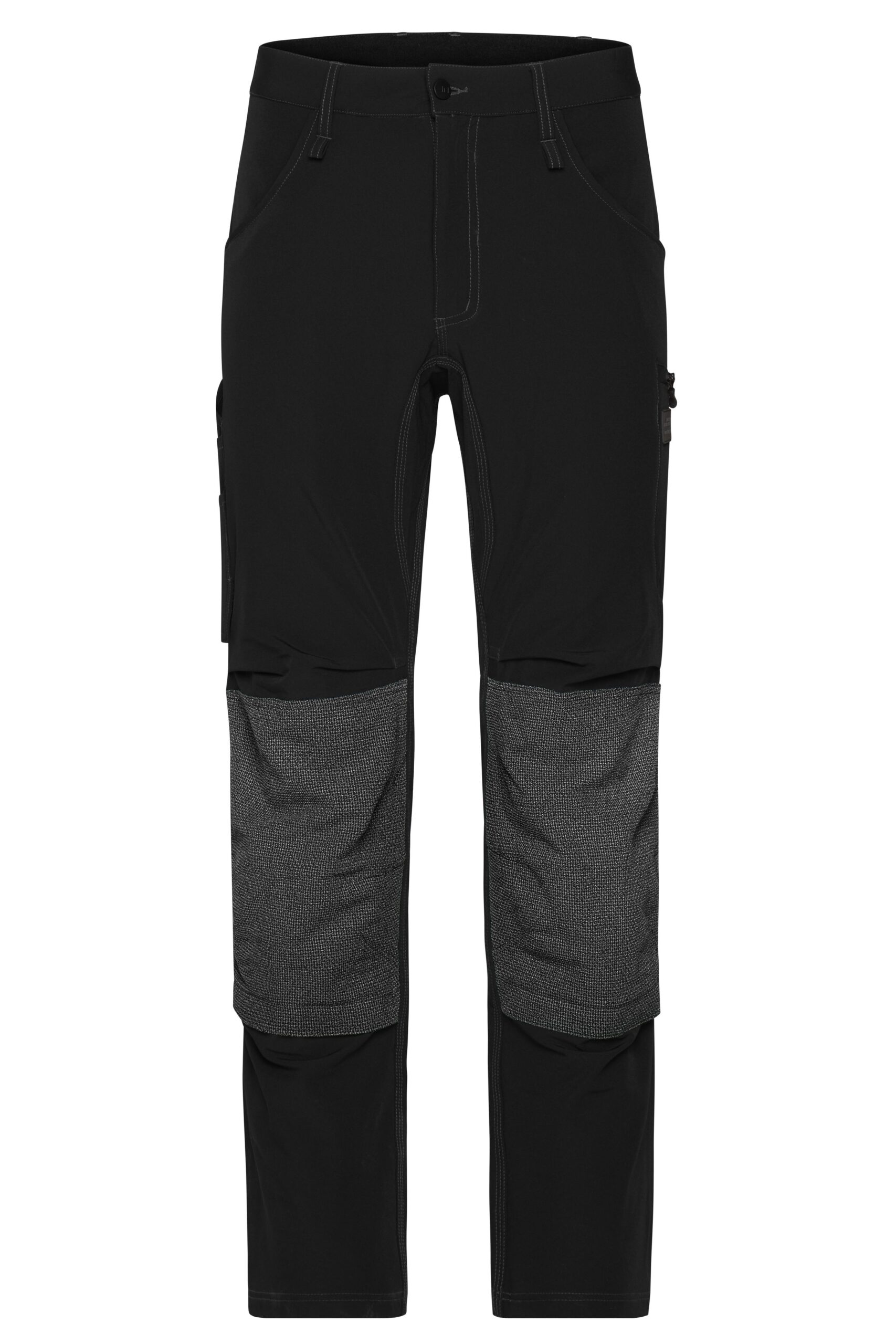 James & Nicholson Workwear Pants 4-Way Stretch Slim Line JN1813 - black