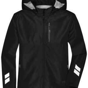 James & Nicholson Hardshell Workwear Jacket JN1814 - black/black