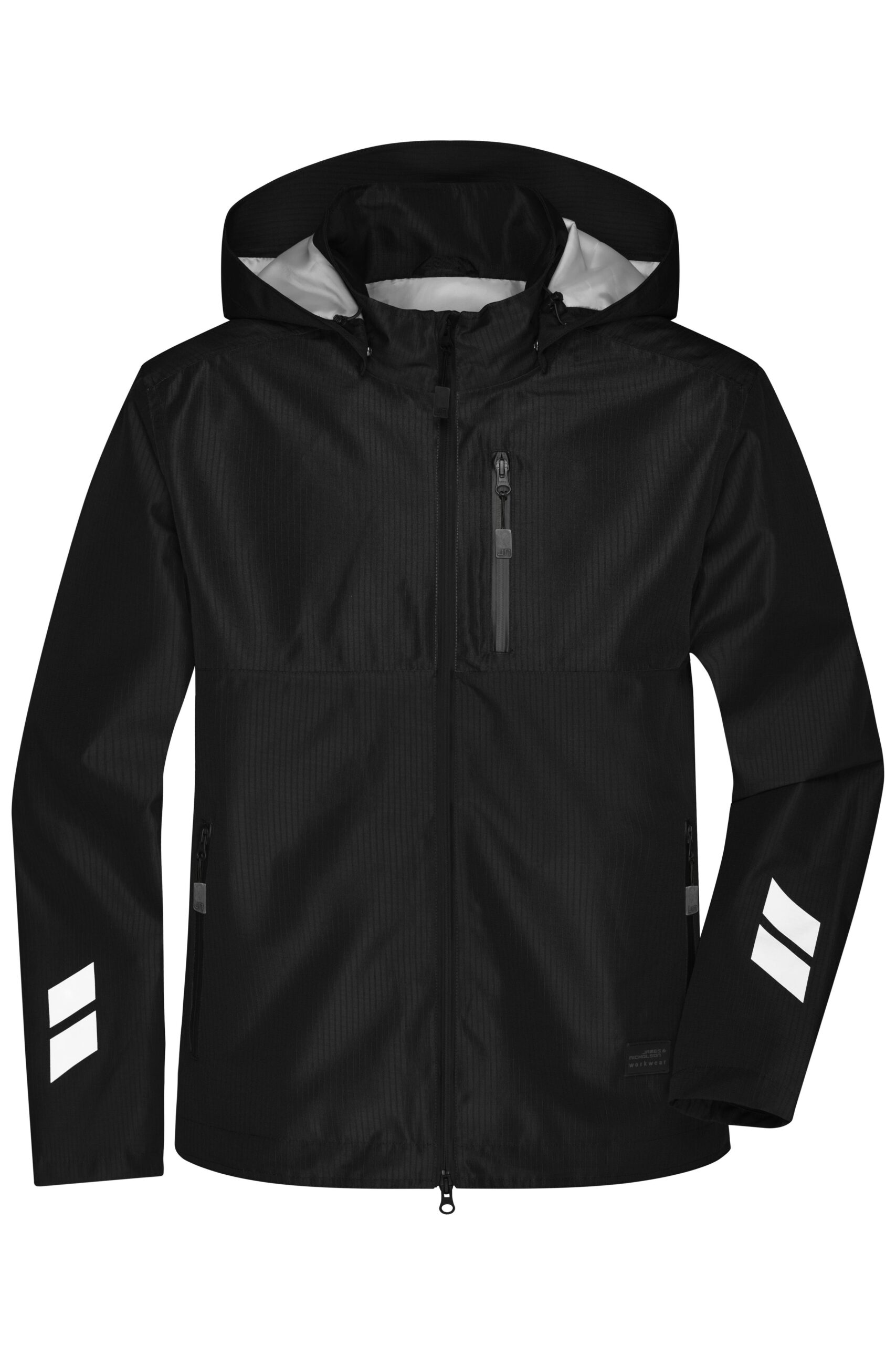 James & Nicholson Hardshell Workwear Jacket JN1814 - black/black