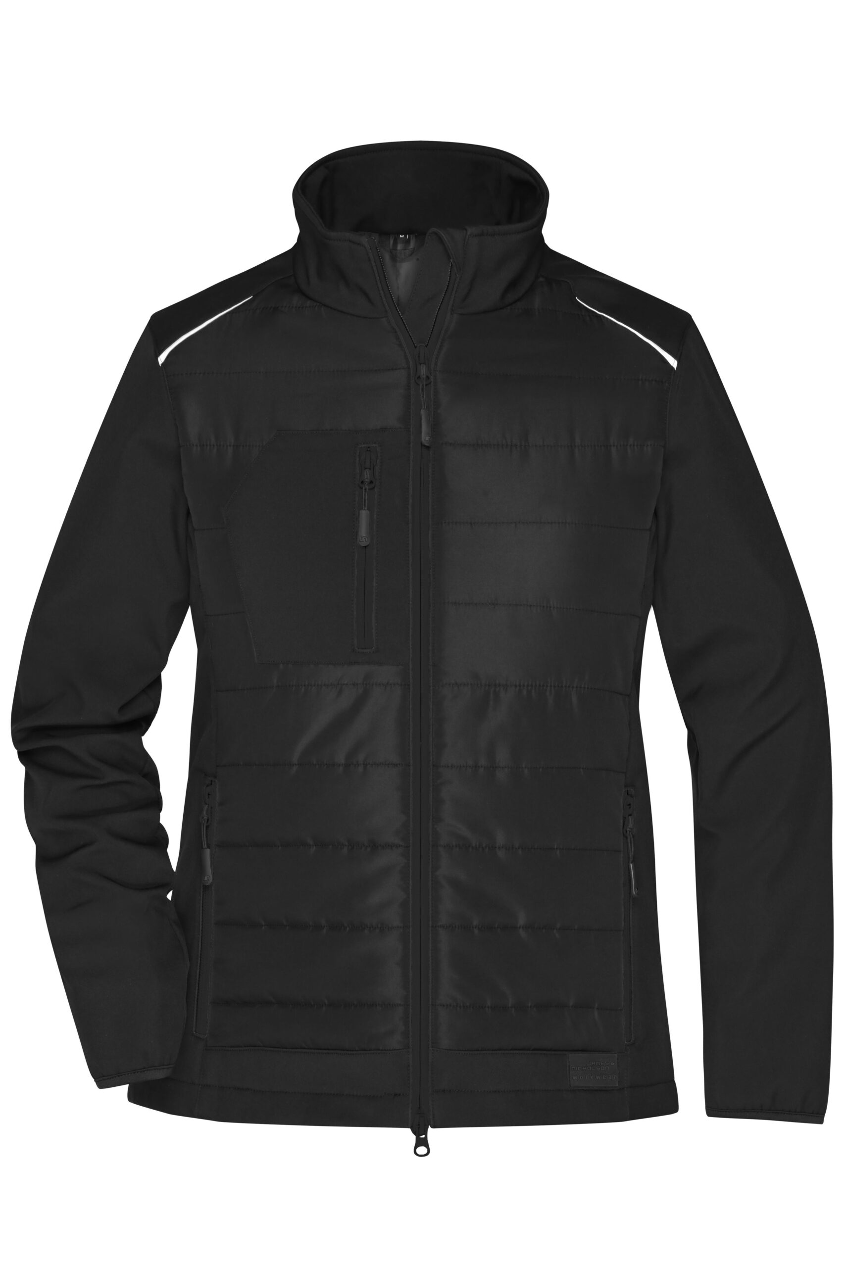 James & Nicholson Ladies' Hybrid Jacket JN1819 - black/black