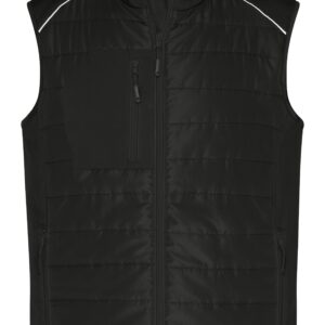 James & Nicholson Men's Hybrid Vest JN1822 - black/black