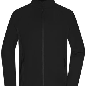 James & Nicholson Men's Stretchfleece Jacket JN1860 - black/black
