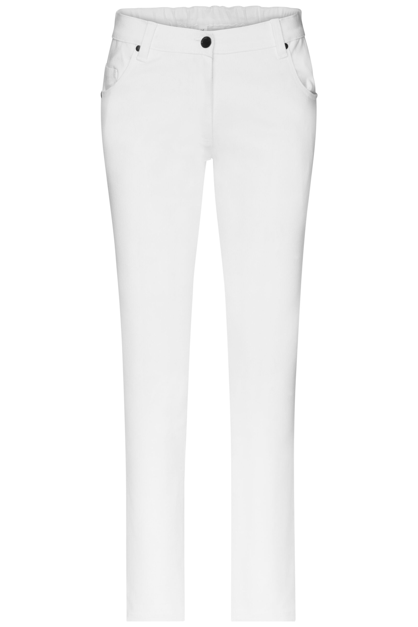 James & Nicholson Ladies' 5-Pocket-Stretch-Pants JN3001 - white