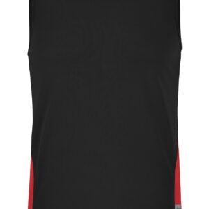 James & Nicholson Men's Running Tank JN305 - black/red