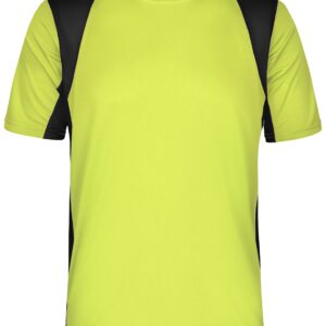 James & Nicholson Men's Running-T JN306 - fluoyellow/black