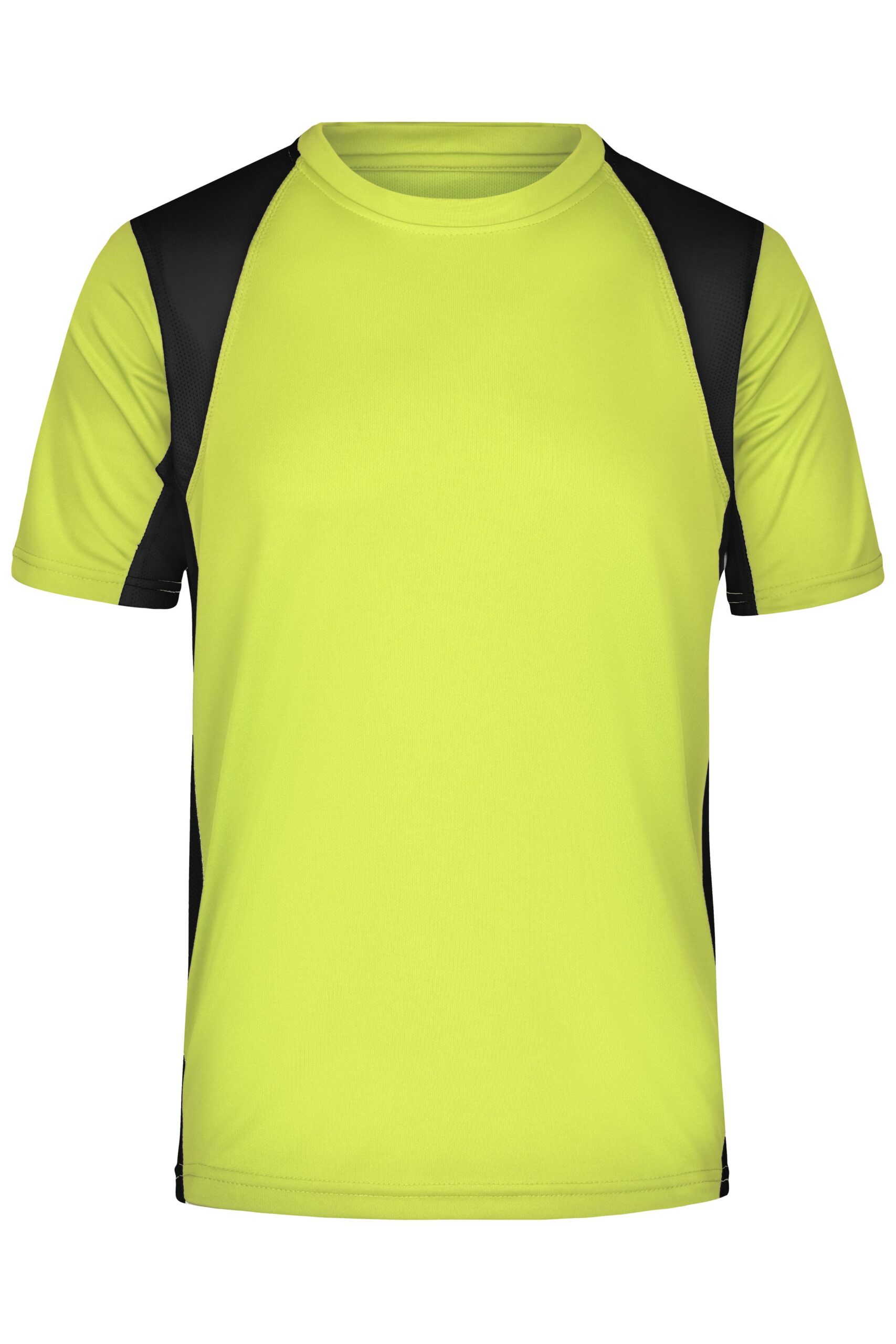 James & Nicholson Men's Running-T JN306 - fluoyellow/black