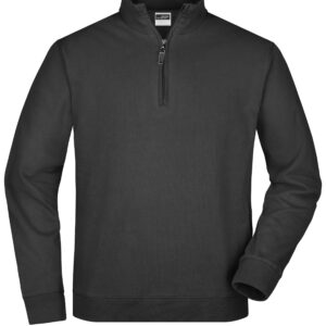 James & Nicholson Round-Neck Zip JN352 - black