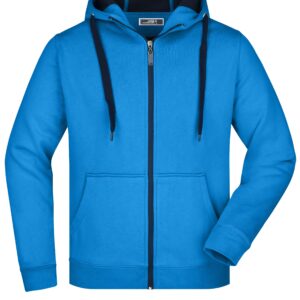 James & Nicholson Men's Doubleface Jacket JN355 - azur/navy