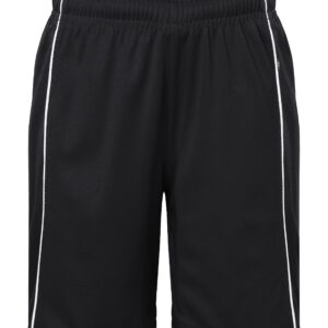 James & Nicholson Basic team Shorts Junior JN387K - black/white