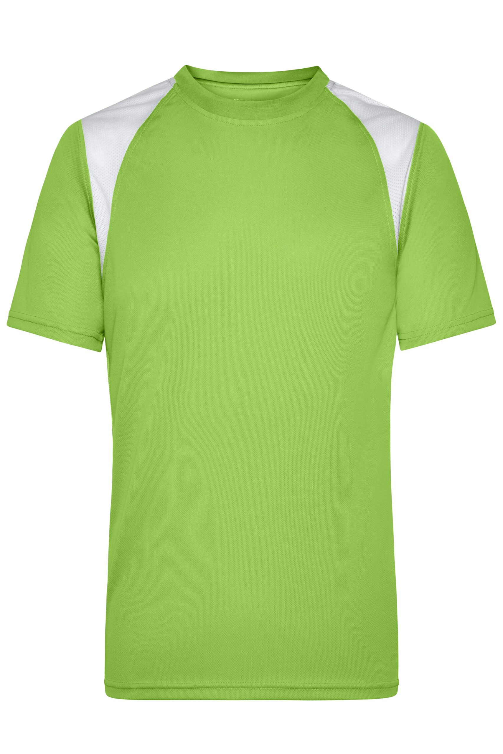 James & Nicholson Men's Running-T JN397 - lime-green/white