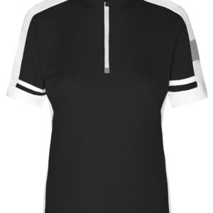 James & Nicholson Ladies' Bike-T Half Zip JN451 - black