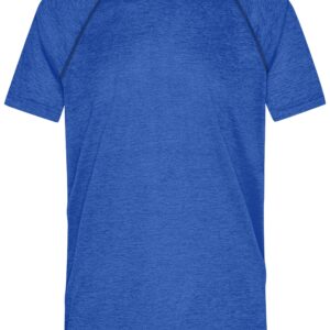 James & Nicholson Men's Sports T-Shirt JN496 - blue-melange/navy